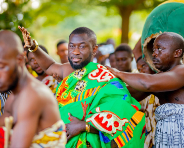 Paramount chief at a public ceremony