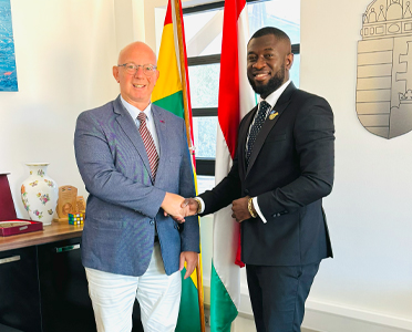 Handshake with international investor